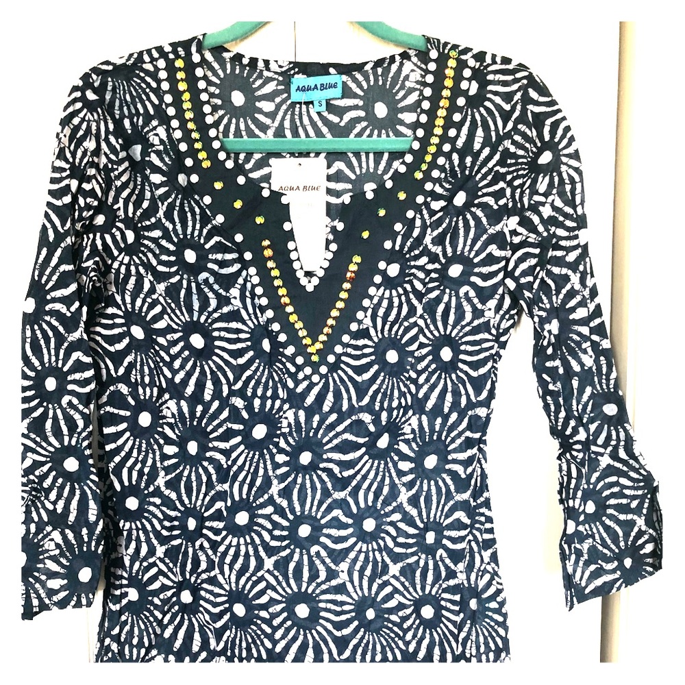 Blue beach shirt